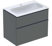 Geberit iCon Set lavabo pour meubles avec meuble sous-lavabo, 2 tiroirs, 75x63x48 cm, 502336, 502.336.JK.1