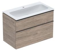 Geberit iCon Set lavabo pour meubles avec meuble sous-lavabo, 2 tiroirs, 90x63x48 cm, 502337, 502.333.JR.1
