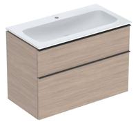 Geberit iCon Set lavabo pour meubles avec meuble sous-lavabo, 2 tiroirs, 90x63x48 cm, 502337, 502.337.JH.1