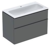 Geberit iCon Set lavabo pour meubles avec meuble sous-lavabo, 2 tiroirs, 90x63x48 cm, 502337, 502.337.JK.1