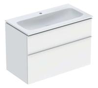 Geberit iCon lavabo avec meuble bas 90 cm 502337013 Ensemble lavabo 90x63x48cm, blanc , corps/poignée blanc mat