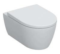 Geberit WC suspendu iCon 501.663.JT.1 – cuvette forme fermée Rimfree, abattant blanc mat
