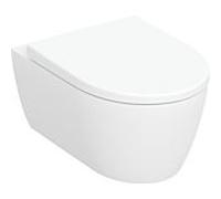 Geberit iCon Set WC suspendu avec siège, sans rinçage, rinçage profond, forme fermée, 6l, 501664, 501664001, Couleur: Blanc - CM