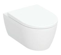 Geberit iCon Set WC suspendu avec siège, sans rinçage, rinçage profond, forme fermée, 6l, 501664, 501664008, Couleur: blanc/KeraTect - CM