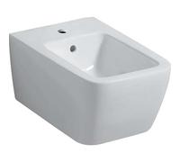 Geberit Bidet suspendu iCon Square 231910600 — forme fermée, trop-plein, KeraTect, blanc