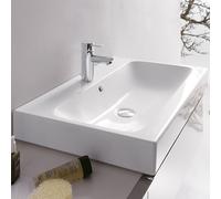Geberit iCon lavabo à poser avec trou pour robinetterie, 60x48,5cm blanc, 124560000, Couleur: Blanc