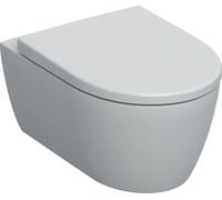 Geberit iCon WC à cuvette profonde blanc Rimfree forme fermée EFF3 Siège de WC Abs.A., 1 pièce.