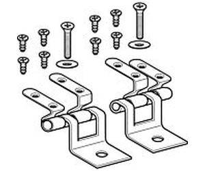Geberit jeu de charnières 598180000 fixation par l'avant, acier inoxydable, pour abattant de toilettes
