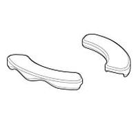 Geberit jeu de coussins de siège pour WC 572940000 gris