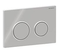 Geberit Kappa 21 plaque de déclenchement 115240KH1 chromé brillant / mat / brillant, pour double chasse, dessus / devant, plastique