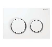 Geberit Kappa21 - Plaque de déclenchement, blanc / chrome brillant 115.240.KJ.1
