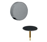Geberit - Kit de finition pour vidage de baignoire, avec commande rotative, d52, noir mat 150.300.14.1