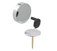 Geberit - Kit de finition pour vidage de baignoire avec commande rotative et arrivée d52, chrome 150.481.21.1