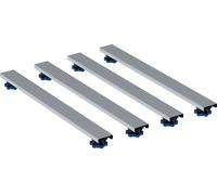 Geberit Jeu de pieds et traverses pour receveur douche résine de pierre 62,5x7,3 cm réglables 6-12