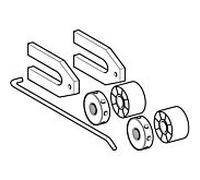 Geberit kit de montage pour WC/bidet 597360000 Fixation latérale