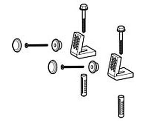 Geberit kit de montage pour WC/bidet indépendant 597175000