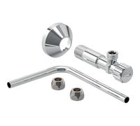Geberit - Kit de raccordement d'eau latéral, chrome brillant 243.743.21.1