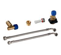 Geberit - Kit de raccordement d'eau par arrière au centre, pour élément sanitaire Monolith pour WC, 114 cm 131.077.00.1