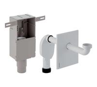 Geberit - Kit de siphon à encastrer pour lavabo, sortie horizontale, blanc alpin 151.120.11.1