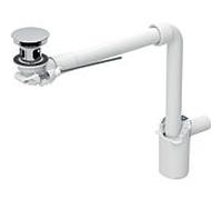 Geberit lavabo match0 152072211 Ø 32 mm, avec clapet extérieur à commande par levier, chromé brillant