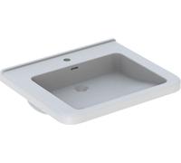 Geberit lavabo Renova Comfort encastré avec trou pour robinetterie et cuvette 650x550mm blanc