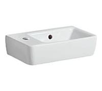 Geberit lavabo Renova Compact 276240000 blanc, 40 x 25 cm, avec trou pour robinetterie à gauche