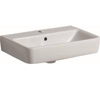 Geberit Lavabo Renova Compact avec perçage pour robinet, avec trop-plein 550x370mm blanc