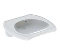Geberit lavabo Vitalis 121765000 65 x 60 cm, blanc, avec trop-plein, accessible en fauteuil roulant