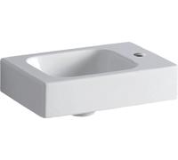 Geberit lave-mains iCon avec trou pour robinetterie R, sans cuvette 380x280mm blanc