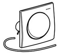 Geberit Mambo plaque d'actionneur 241164001 acier inoxydable, pneumatique