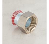 Raccord avec écrou de raccordement d54-G2 3/8 zingué Geberit Mapress 25038