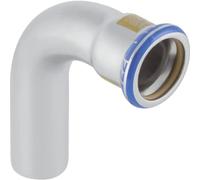 Geberit Mapress Acier inox Coude avec extrémité à emboîter (gaz), DN 40, 34197