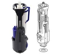 Geberit - Mécanisme de chasse, pour valve Geberit Serie 240, double charge de chasse, recharge (238.542.00.1)