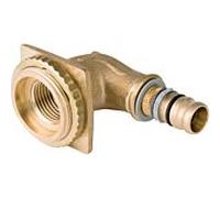 Geberit Mepla angle de raccordement 601276005 16 mm x Rp 2000 /2, 90°, pour réservoir à encastrer, bronze