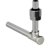 Geberit Mepla Coude d'adaptation pour tube métallique, pour raccordement d'angle, d15 mm, G3/4, nickelé, verrouillable, 2 pièces.