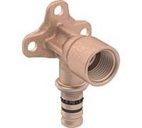 Geberit Support de connexion Mepla 602293005 Ø20 mm Rp 1/2 x52 mm bronze à canon 90°