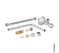 Geberit Monolith Kit de raccordement à l’eau latéral, pour module sanitaire de WC, 131071211,