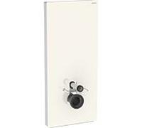 Geberit Monolith module de toilettes suspendu 131231JL5 hauteur 114cm, façade en verre gris sable, côté aluminium