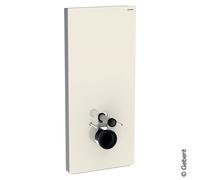 Geberit Monolith mur WC module 131031JL5 hauteur 114cm, façade en verre gris sable, côté aluminium