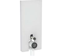 Geberit Module sanitaire Monolith 131.033.TD.5 - WC au sol, 114 cm, verre blanc/aluminium brossé