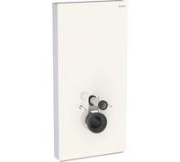 Geberit Monolith module sanitaire pour WC suspendu, 101 cm, entrée deau latérale, avec tubulure de raccordement, 131022JL5, Couleur: Gris sable de verre / Aluminium - CM