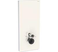 Geberit Monolith module sanitaire pour WC suspendu, 114 cm, entrée deau derrière au centre, avec tubulure de raccordement, 131031JL5, Couleur: Gris sable de verre / Aluminium - CM