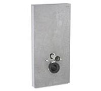 Geberit Monolith mur WC module 131022JV5 hauteur 101cm, façade aspect béton, côté aluminium