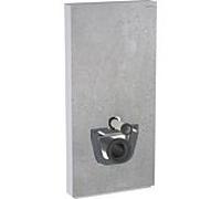 Geberit Monolith mur WC module 131222JV5 hauteur 101cm, façade aspect béton, côté aluminium