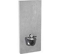 Geberit Monolith mur WC module 131231JV5 hauteur 114cm, façade aspect béton, côté aluminium