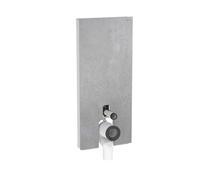 Geberit Monolith - Panneau sanitaire pour WC à poser, 114 cm, alimentation par le dessous, aspect béton 131.033.JV.5