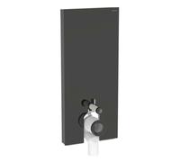 Geberit Monolith - Panneau sanitaire pour WC à poser, 114 cm, alimentation par le dessous, noir 131.033.SJ.6