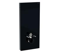 Geberit Monolith - Panneau sanitaire pour WC suspendu, 114 cm, alimentation par le dessous, noir 131.031.SJ.6