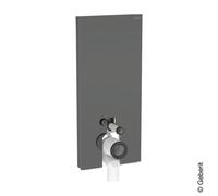 Geberit Monolith Plus - Module sanitaire WC au sol 114 cm alimentation par le bas couleur lave/verre