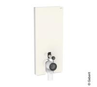 Geberit Monolith Plus - Module sanitaire pour WC au sol, 114 cm, alimentation d’eau par le bas, verre / gris sable 131.233.JL.7